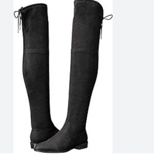 NWOT Marc Fisher Humor Over-The-Knee Boots in Black Suede